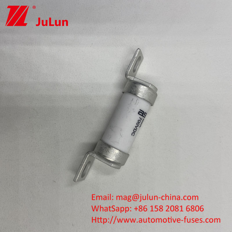 10A 700VDC EV1845 10kA Nominal Medium Bolt Type EV Fuse dengan Pemasangan Sekrup