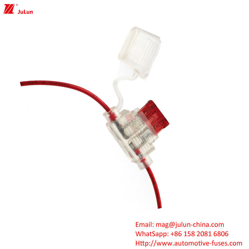 Eu UL Standard New Energy Vehicle Spare Parts Maintenance 32V Kendaraan Listrik Fuse Holder Plastik PVC Untuk Fuse Mobil