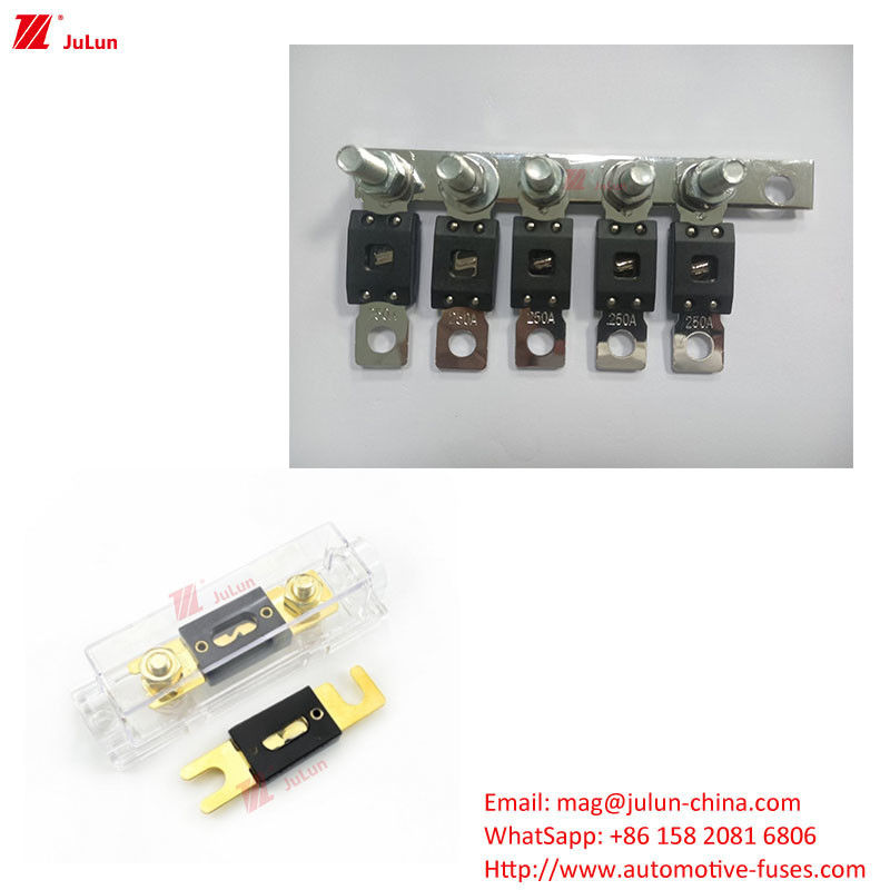EU UL Standar Bipolar Circuit Breaker Plastik/Nylon Shell Fuse Holder Untuk Kendaraan Energi Baru/Bus/Kapal Perlindungan Sirkuit Elektronik