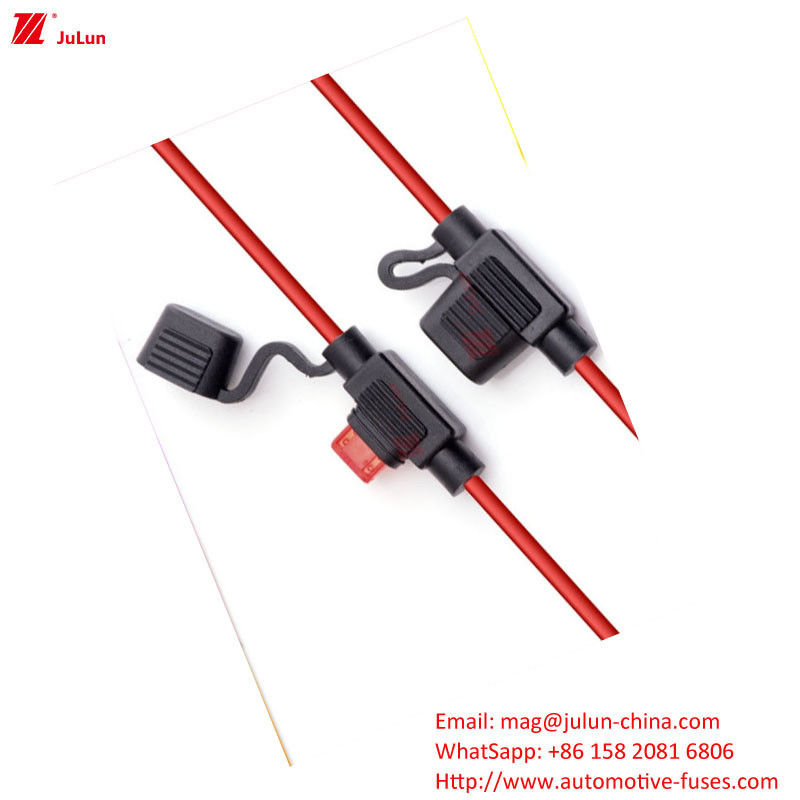 Inline Chip Fuse/Bracket/Circuit Protection Pemegang Fuse Waterproof Digunakan secara luas untuk perlindungan sirkuit di semua jenis kendaraan menggunakan bahan kontak tembaga yang tahan lama