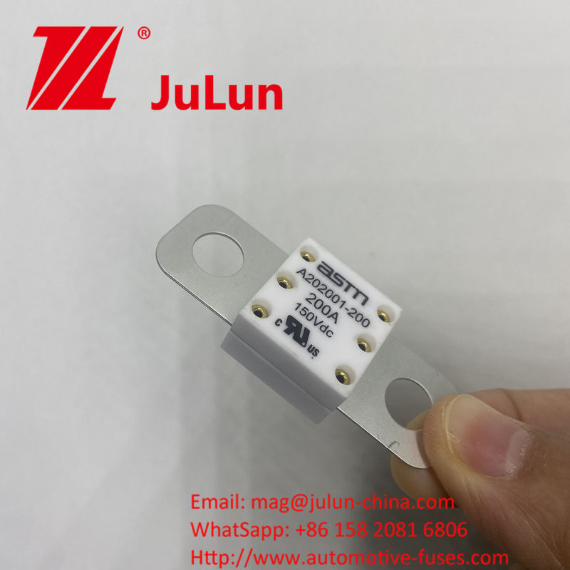 Top- Fuse Keramik Otomotif A202001-100A 150VDC untuk Car Charger Dan dll Keramik Tembaga Perak Kuarsa Pasir Emas 100A 150A 200A 250A 300A 350A 400A 500A