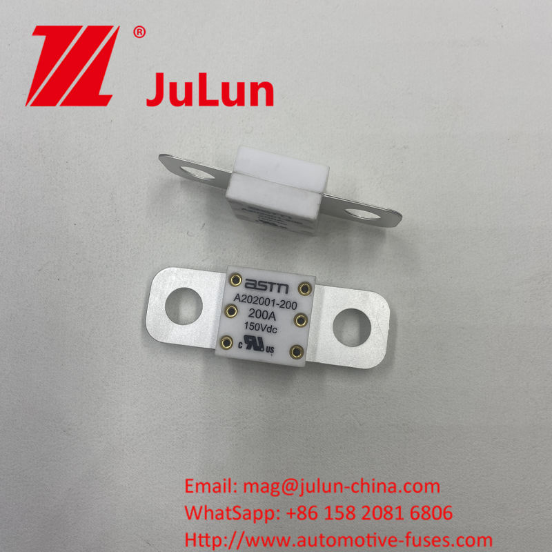 High Current Rating Ceramic Car Fuses A202001-150A ASTM untuk Perlindungan Sirkuit Singkat 100A 150A 200A 250A 300A 350A 400A 500A dan Ukuran Kecil