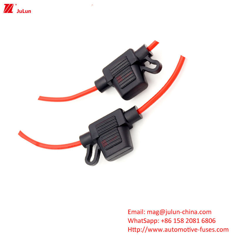 Plug In Low Voltage Fuse Holder Automobile Parts Untuk Mempertahankan 5A-100A