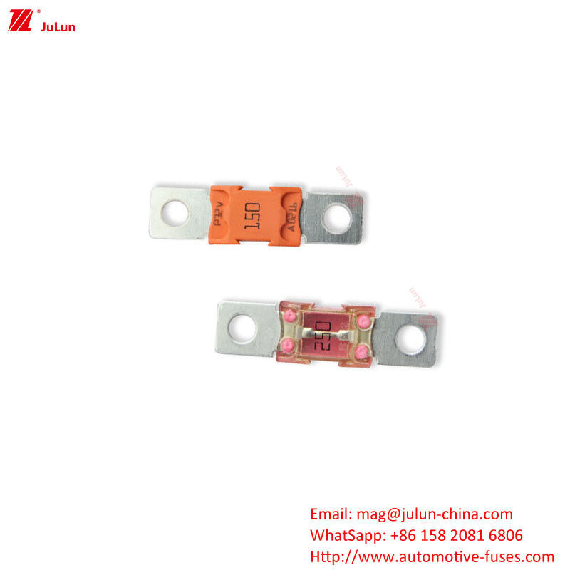LittelFuse arus / tegangan nominal Fuse BF2 Bolt On Fuses transparent terlihat Housing untuk mudah deteksi