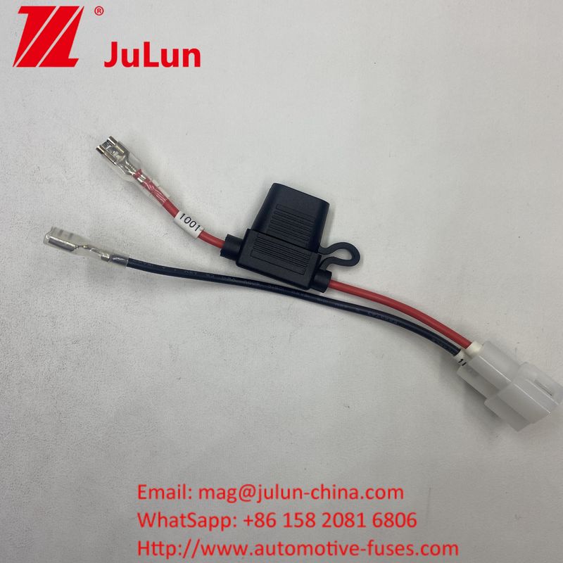 15A Fuse Holder Wire Harness dengan Automotive Electric Vehicle Wire Harness EV Wiring Assembly dengan Perlindungan Fuse