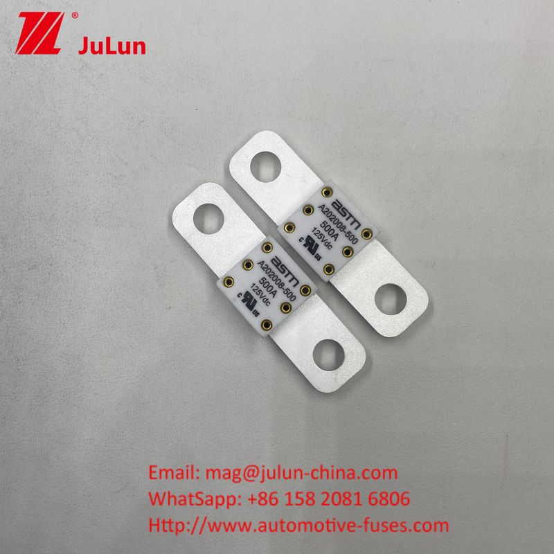 A202008 125VDC 100A Mobil DC Fuse Pengisian Mobil Listrik Untuk EV Jarak Lubang 50,8mm