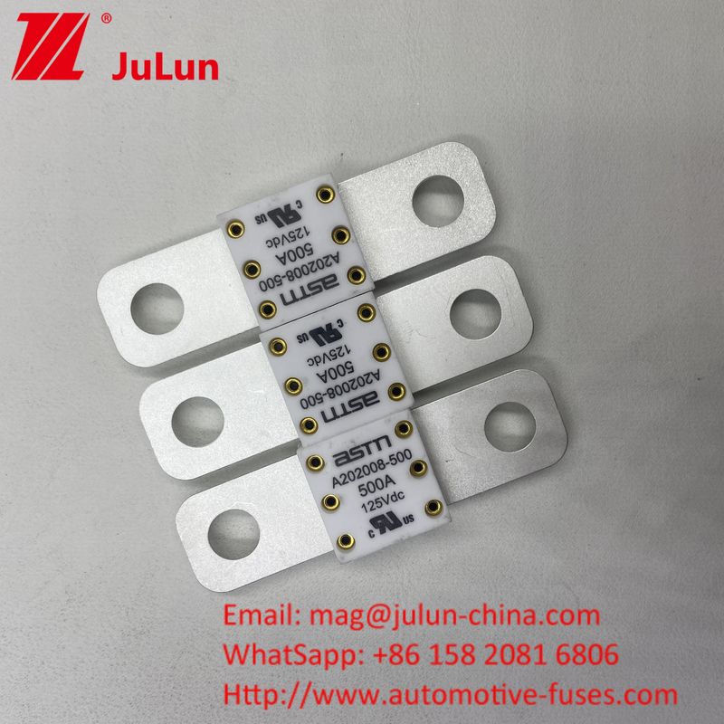Kendaraan Listrik EV Warna Putih 350 Amper Fuse Keramik 125VDC