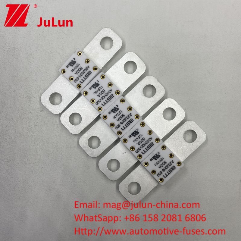 100A 125VDC Fuse Baterai Mobil Keramik Metal Perlindungan Sirkuit Singkat Hanya arus tinggi