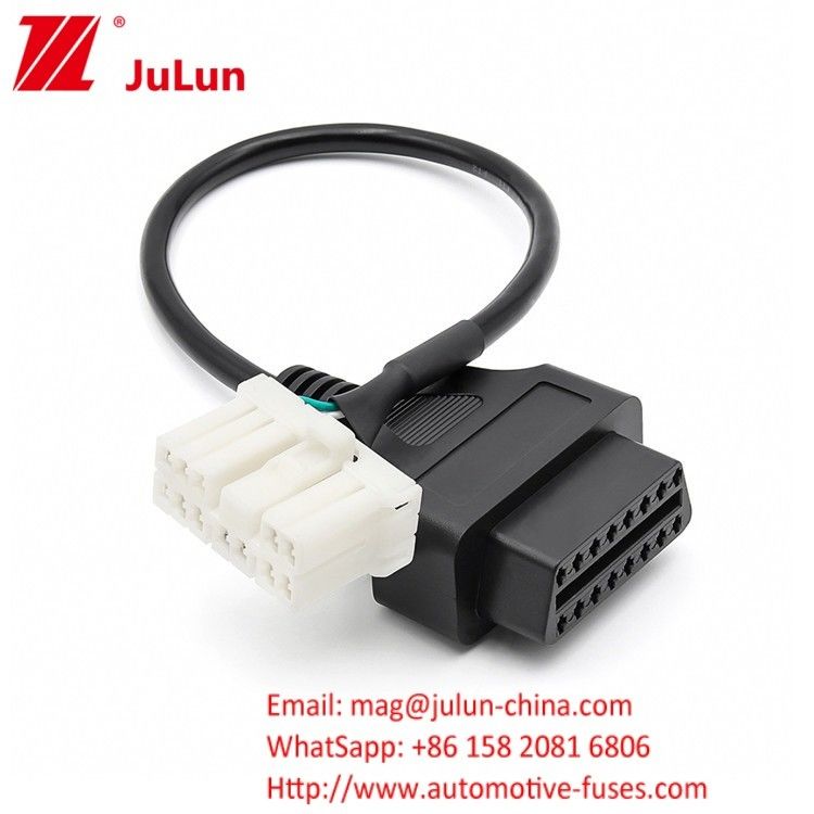 Kabel Konversi Diagnostik 12 Pin Mobil Wiring Harness Untuk Tesla Model S/X OBD2