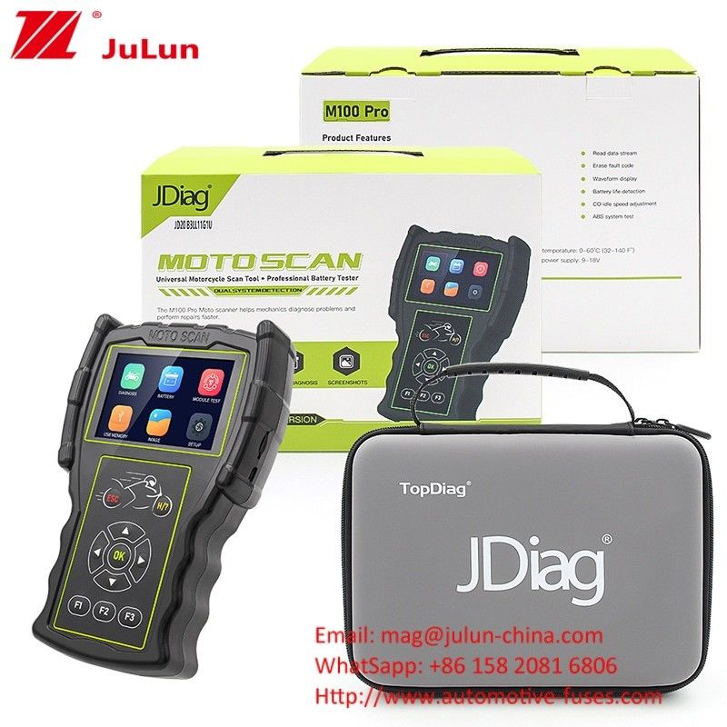 Motor Detektor OBD alat diagnostik kesalahan JDiag M100 Pro Moto Scanner Ecu