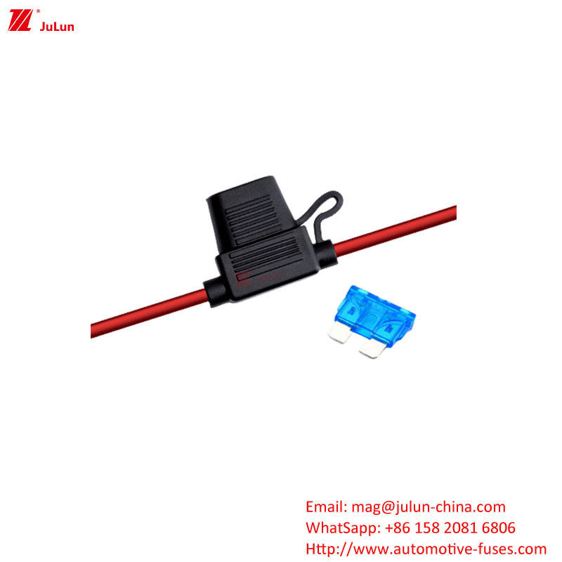 Mobil yang sangat baik Waterproof Insert Fuse Holder Desain alur kartu yang sempurna Secara efektif Menghindari Penyerapan Air Fenomena kerusakan