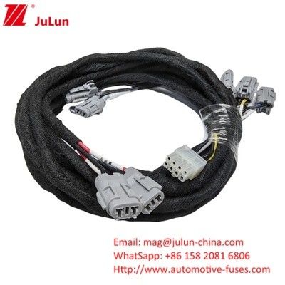 Waterproof Automotive LED headlight Socket Wire Adapter H1 9005/9006 Wanita ke Pria PVC Isolasi Low Beam Plug