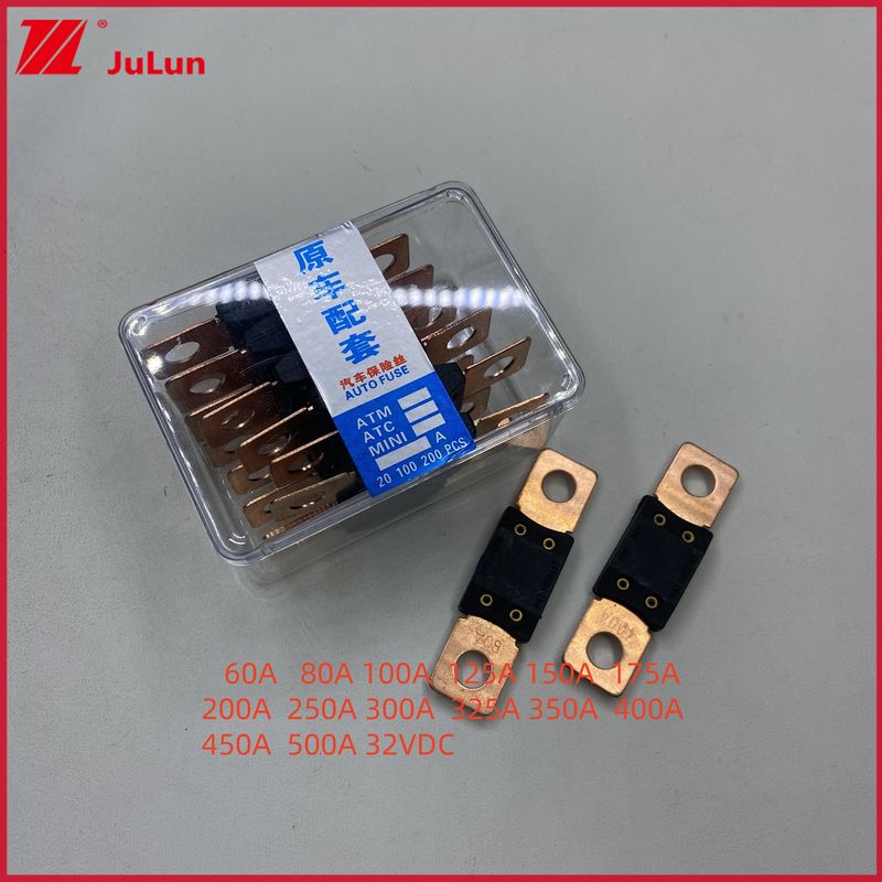 Fuse kecil Bolt tipe high current fuse 00: 0298350. ZXH Fuse 350A 32V 6Automobile Trucks Baterai mobil