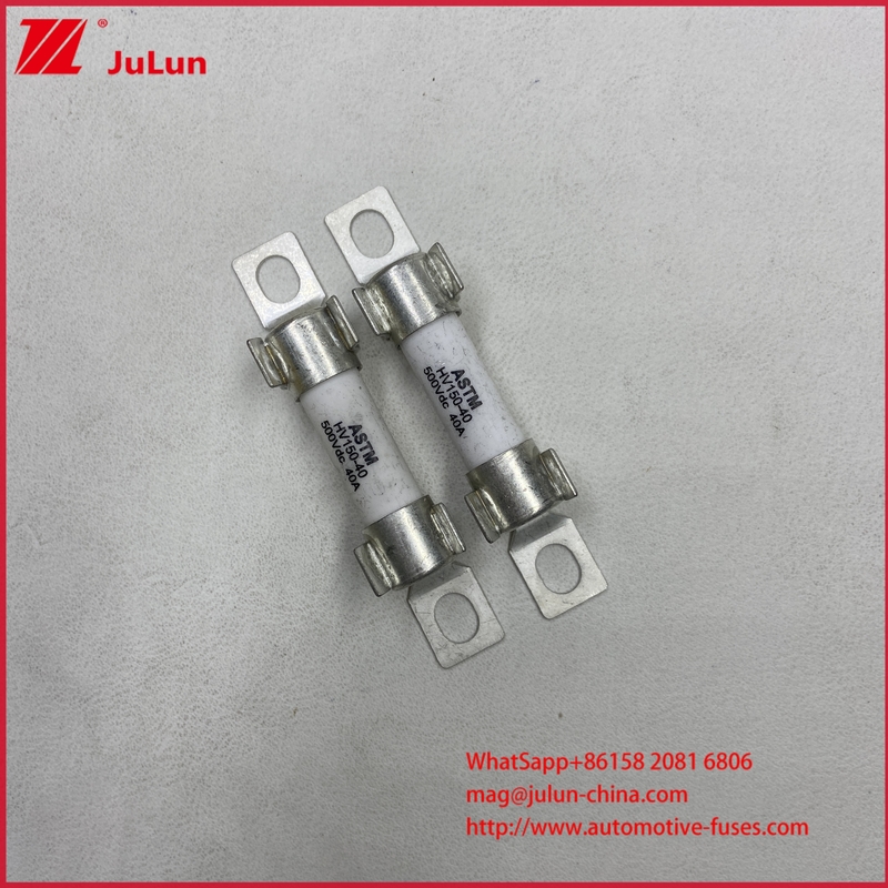 EV Storage Energy Bolt Fuse Keramik EV HV150 15A BP30A DC500V Fuse kendaraan listrik