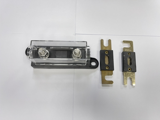 ANL Besar Saat Ini Plug In Car Audio Fuse Holder PA66 Brass Tin Plating