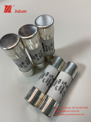 1500VDC Solar PV Fuse 20A Silinder 14*51mm Untuk Kotak Bus Fotovoltaik