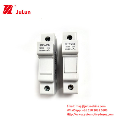 Fuse PV Surya Bentuk Silinder 1000VDC Dengan Kapasitas Patah 30kA Dan Tubuh Keramik