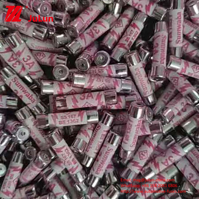 UK POWER PLUG Fuse Otomotif Keramik dengan Bahan Tembaga Keramik Dan Ukuran 6 * 25mm