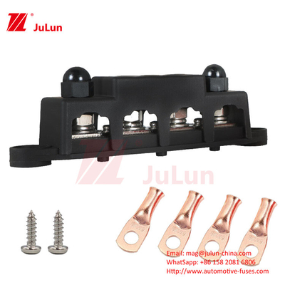 Rv Yacht Bus M8M10 Terminal Stud Kabel Arus Tinggi Saat Ini 20A ABS Paduan Seng Kuningan 248g