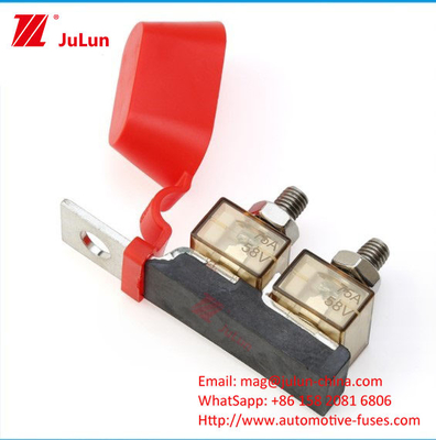 Grosir Baterai Persegi Keramik Fuse Holder Kendaraan Energi Baru Fuse Baterai Outdoor Power Isolation Seat