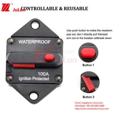 Auto Yacht R.V. circuit breaker tahan lama Perlindungan pemutusan otomatis dapat mengembalikan pemutus pemutusan safety seat circuit protec