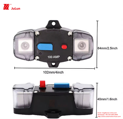 Yacht Manual Reset Bakelite Circuit Breaker Power Supply Switch Panel Inverter 100A Untuk Mobil Boat Marine RV Trolling Mot