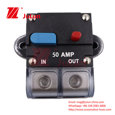 RV EV AV Dapat secara manual mengatur ulang sabuk pengaman overcurrent tombol 150A 12V Putus switch 1 Fire Waterproof RV Yacht Cir
