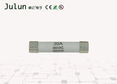 Cap silinder, Tegangan tinggi sekering, 30Ma istirahat cepat, Pukulan cepat sekering, 660 v Ac / 660 v Dc 6 x 30 mm