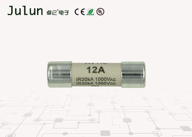 10x38mm 12 Amp Surya Pv Sekering 1000V AC / DC Untuk HVDC / Instrumen Digital