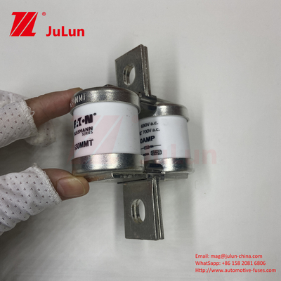 BUSSMANN 630MMT 690V Keramik Tembaga Fuse Otomotif M6/M8 Instalasi 630A Fuse Keamanan Listrik