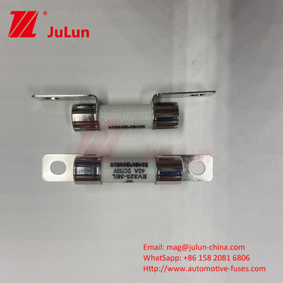 10x38mm Fuse Keramik Mobil Bolt dipasang EV FUSE Keandalan Lingkungan Sesuai dengan ISO8820