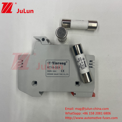 Harga Murah 10X38mm PV Surya Keramik DC Fuse Link 1000vdc 20A Kurcaci PV Fuse Fast Blow Fuse Keramik Untuk Perlindungan Sirkuit