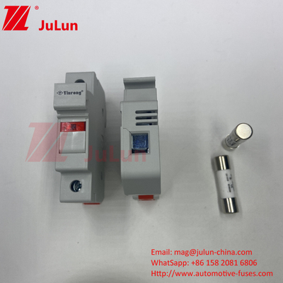 IEC60269.6 Standar 1000VDC High Voltage Solar Fuse Marine Solar Fuse Holder dengan Fuse
