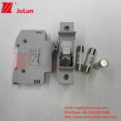 Din Panduan Fuse Holder DIN Rail Solar Fuse Holder Solar DC 1000V Fuse PV 6A 10A 15A 20A 25A 30A Tinggi V