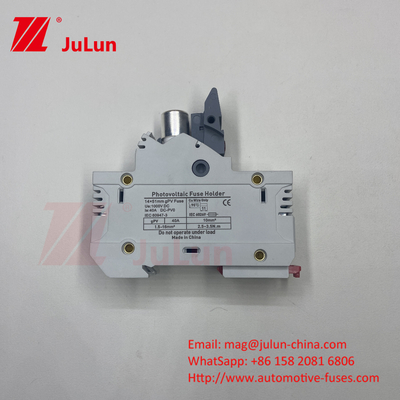 Fuse PV Surya Dengan Elemen Fuse Perak Bahan 32A 3P 10*38 1000VDC