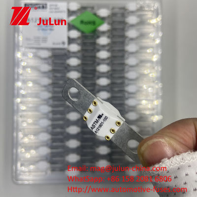 Fuse Perlindungan Baterai Mobil EV Untuk Perlindungan Sirkuit Singkat ASTM A121601 100A 150A