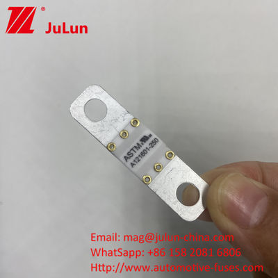 A121601-250A A121601-200A ASTM Tembaga Automotive Blade Fuse Untuk Baterai penyimpanan energi EV arus tinggi