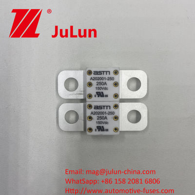 High Current Rating Ceramic A202001-250A 150VDC Fuse Mobil Ukuran Kecil Dengan Bahan Keramik Untuk Perlindungan Sirkuit Singkat