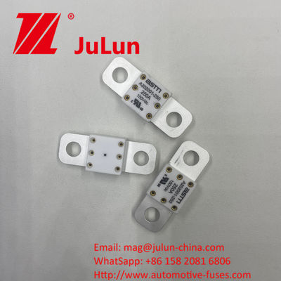 Metode pemasangan sekrup ASTM A202001 400A 125VDC Fuse Keramik Kendaraan Bahan Tembaga dan Kuarsa Pasir