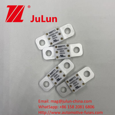 Fuse Keramik Automotive ASTM untuk Sistem Traksi EV Karakteristik Listrik A202001 100A 150VDC