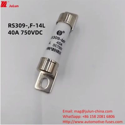 Energy Electric Vehicle Fuse 750VDC Protection DC Fuse untuk EV HEV Skenario Aplikasi Jenis Terminal Kapal