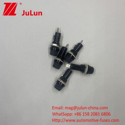 Tombol Tipe Mobil Fuse Holder Tube Socket Untuk 6 * 30mm Panel Asuransi Mount