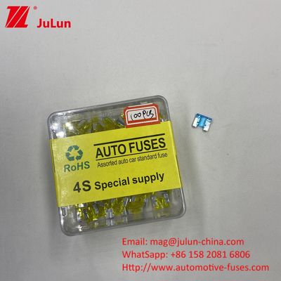 Auto Blade Fuses untuk Elektronika Otomotif 80A 32V 58V 72V Rating Voltage