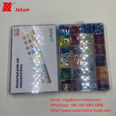 0299 Fuse Bilah Otomotif 15A 32V PA66 Kuningan Untuk Kotak Fuse Mobil Perlindungan Sirkuit