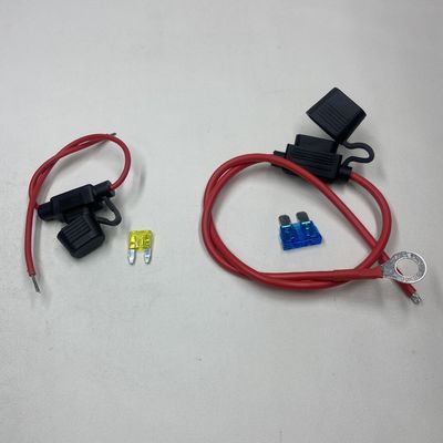 UL Waterproof Inline Blade Fuse Box Standard/Medium Plug in Car Fuse Holder dengan 22awg 20awg 18awg 16awg 14awg 12awg 10awg