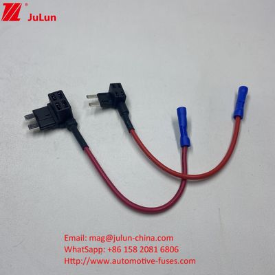 Adaptor Colokan Standar Mini Tap Car Fuse Holder 10A / 15A / 20A Kuningan Tin Plating Spiral sederhana