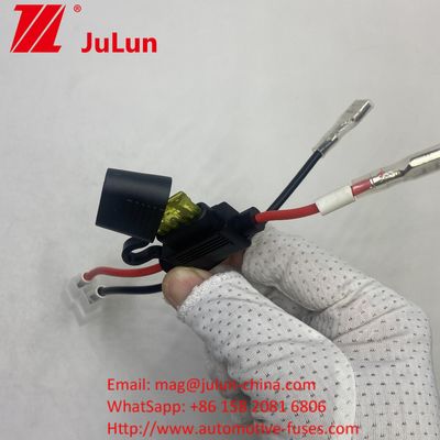 Fuse Battery Connector Extension Cable Wire Harness Connector Holder Dengan Konektor 2 Pin Merah Truk Electric ATV Ebike