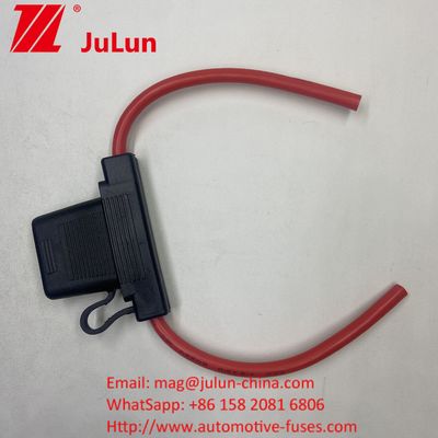 ATC/ATO Custom Inline Fuse Holder 14Awg 16Awg 18AWG 20AWG Kabel harness 80amp blade sekering otomotif sekering otomotif