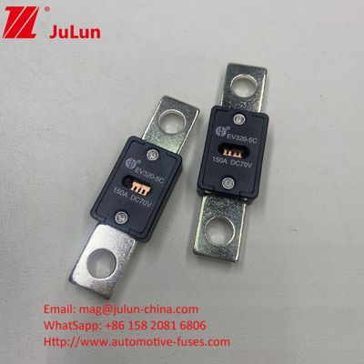 EV320-5X 100A 70VDC Keramik Fuse Mobil Karakteristik Listrik 1.0 Dalam 4 Jam 3.0 Dalam 10s Max