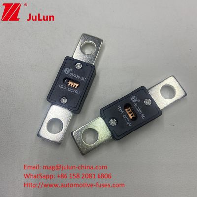 Pemasangan sekrup EV320-5X 200A 70VDC Fuse kendaraan 68*19*10mm